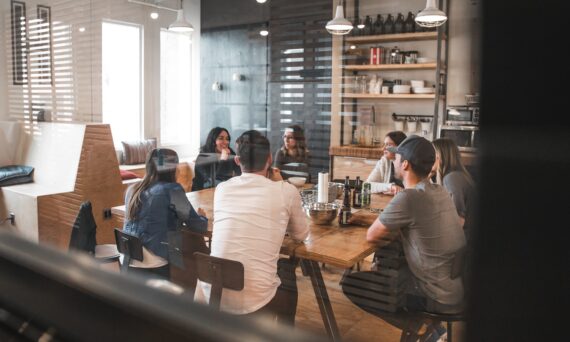 people sitting on chair