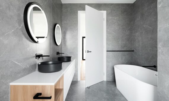 white ceramic sink near white ceramic sink